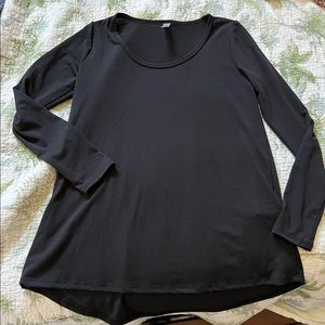 🦄 LuLaRoe Noir black lynnae long sleeve XS EUC